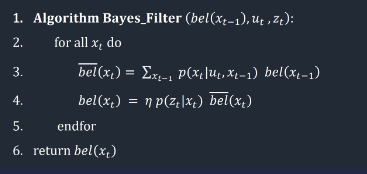 Bayes Filter Code