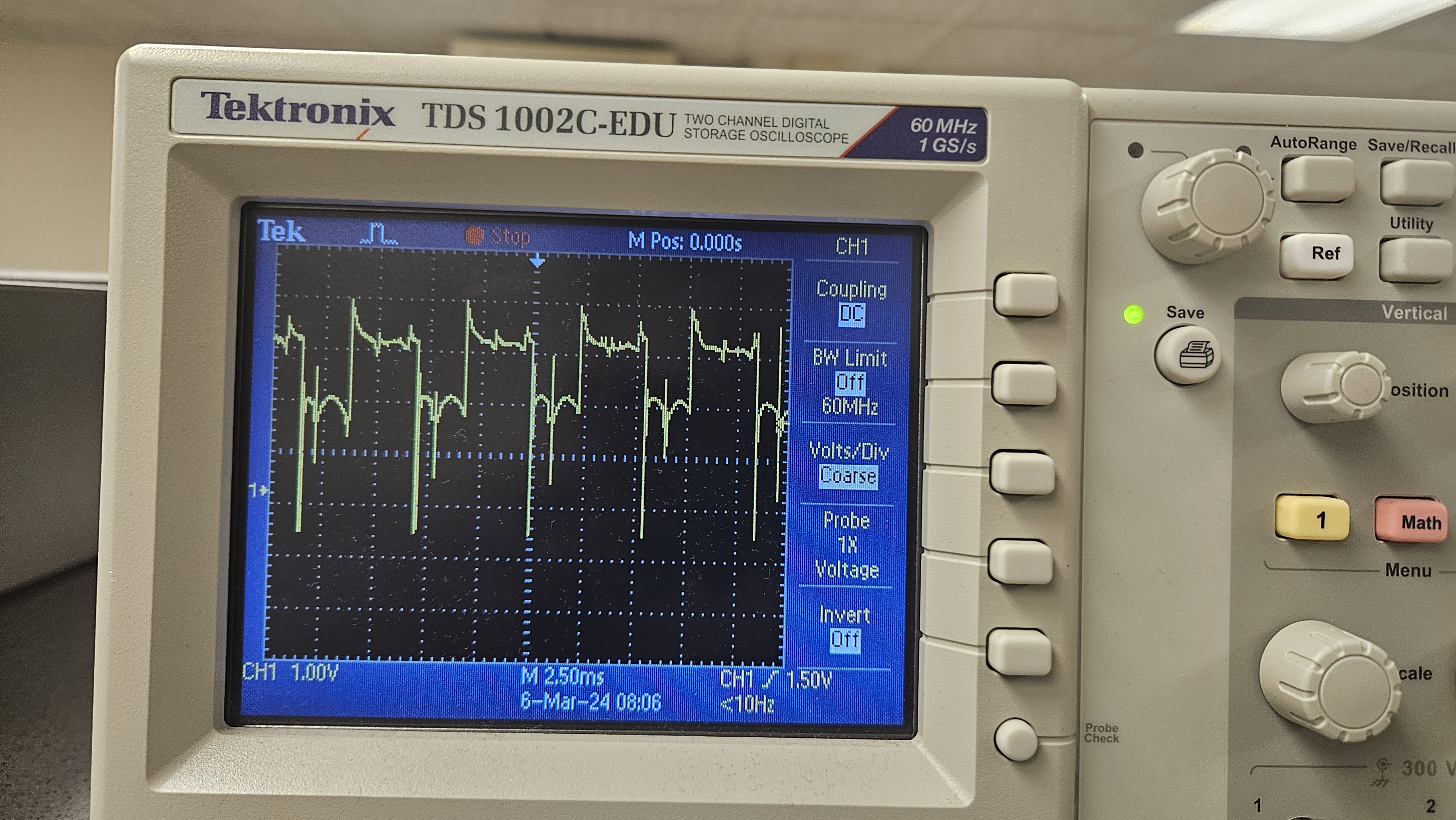 Oscilloscope Reading